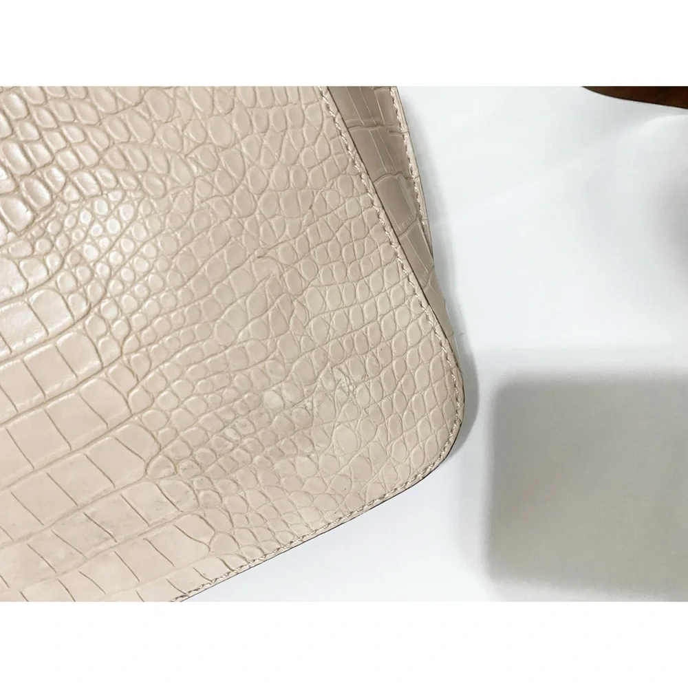 GUESS Croco Faux Leather Texture Tote Bag - Picture 13 of 16
